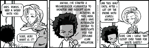 The Boondocks on Friday January 26, 2007 Comic Strip