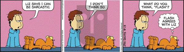Garfield on Thursday September 13, 2012 Comic Strip