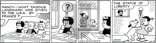 Nancy on Monday January 13, 1969 Comic Strip