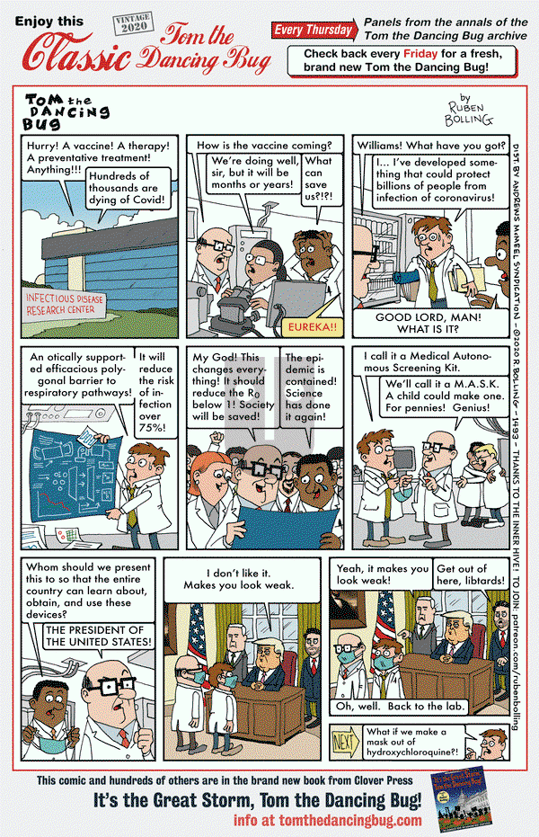 Tom the Dancing Bug - Thursday September 12, 2024 Comic Strip