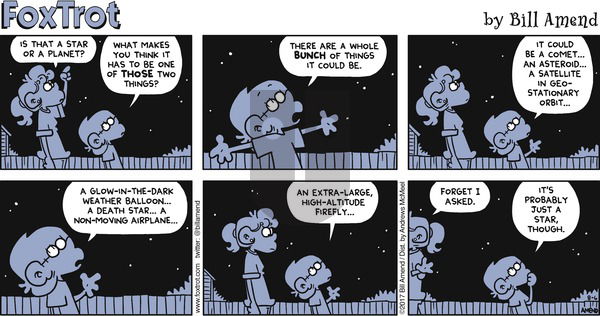 FoxTrot on Sunday August 6, 2017 Comic Strip