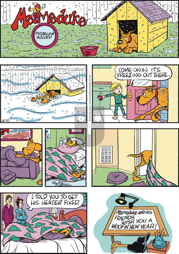 Marmaduke on Sunday December 30, 2018 Comic Strip