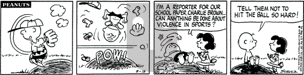 Peanuts - Monday August 16, 1976 Comic Strip