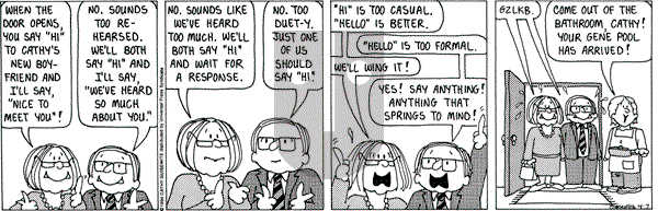 Cathy Classics - Thursday April 7, 1994 Comic Strip
