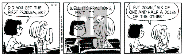 Peanuts on Tuesday November 5, 1991 Comic Strip