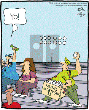 In the Bleachers on Saturday February 24, 2018 Comic Strip