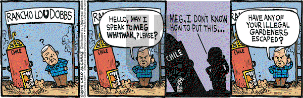 La Cucaracha on Thursday October 28, 2010 Comic Strip