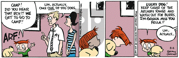 Red and Rover on Monday August 6, 2001 Comic Strip