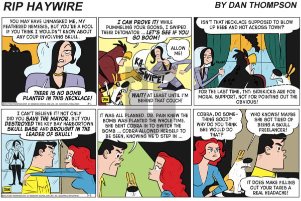 Rip Haywire on Sunday March 7, 2021 Comic Strip