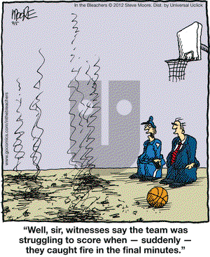 In the Bleachers on Monday March 5, 2012 Comic Strip