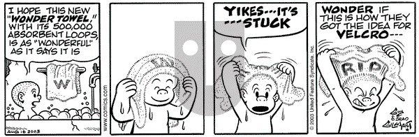 Nancy on Saturday August 16, 2003 Comic Strip