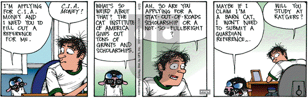 Get Fuzzy on Monday April 26, 2010 Comic Strip