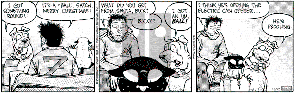 Get Fuzzy on Monday December 25, 2000 Comic Strip