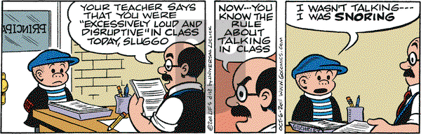 Nancy on Thursday October 6, 2011 Comic Strip