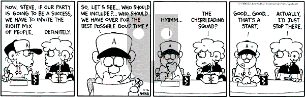 FoxTrot on Wednesday October 16, 1996 Comic Strip