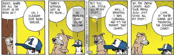 Get Fuzzy on Tuesday November 6, 2007 Comic Strip