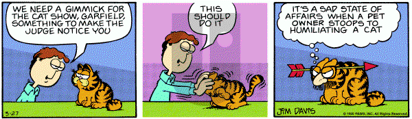 Garfield on Thursday March 27, 1980 Comic Strip