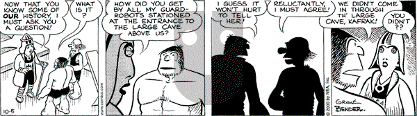 Alley Oop on Thursday October 5, 2000 Comic Strip