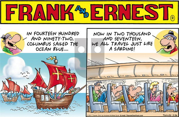 Frank and Ernest on Sunday February 26, 2017 Comic Strip