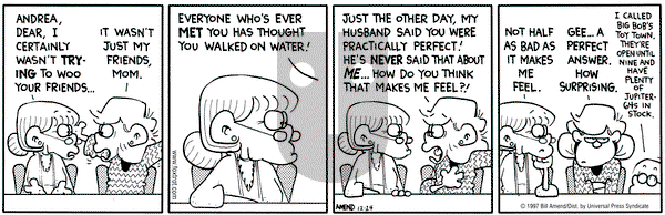 FoxTrot on Wednesday December 24, 1997 Comic Strip