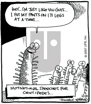 Reality Check on Saturday October 20, 2007 Comic Strip