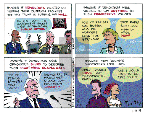 Ted Rall on Monday January 14, 2019 Comic Strip