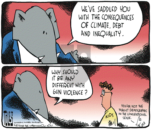 Tom Toles on Thursday February 22, 2018 Comic Strip