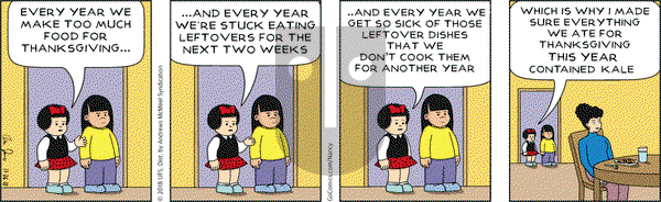 Nancy - Monday November 26, 2018 Comic Strip