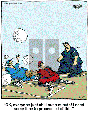 In the Bleachers on Monday May 21, 2007 Comic Strip