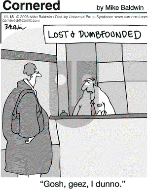 Cornered on Tuesday November 18, 2008 Comic Strip