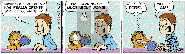 Garfield on Monday October 2, 2006 Comic Strip