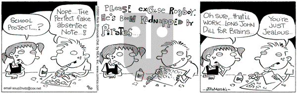 Soup to Nutz - Old on Tuesday September 10, 2002 Comic Strip