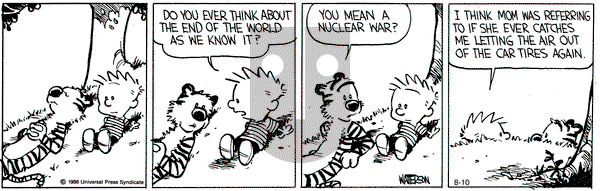 Calvin and Hobbes on Saturday August 10, 1991 Comic Strip