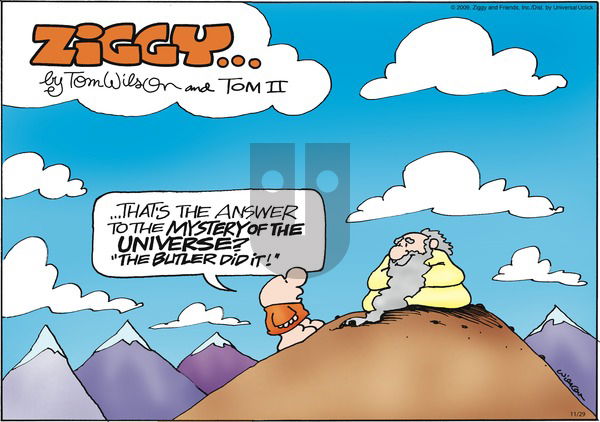 Ziggy on Sunday November 29, 2009 Comic Strip