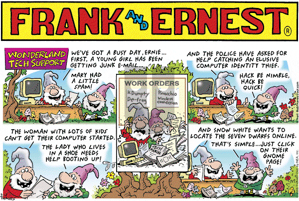 Frank and Ernest on Sunday March 12, 2006 Comic Strip