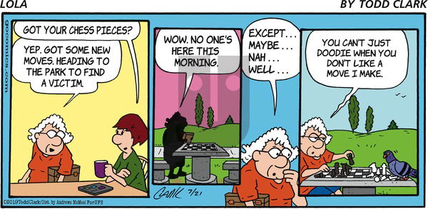 Lola on Sunday July 21, 2019 Comic Strip