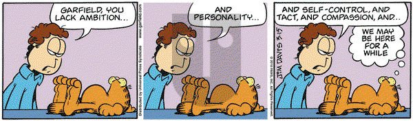 Garfield on Monday March 15, 2010 Comic Strip