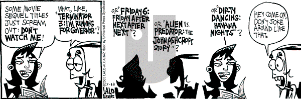 La Cucaracha on Friday July 18, 2003 Comic Strip