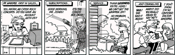 Doonesbury on Saturday May 16, 1987 Comic Strip