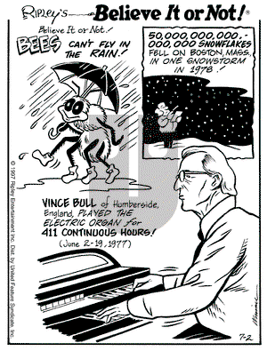 Ripley's Believe It or Not on Wednesday July 2, 1997 Comic Strip