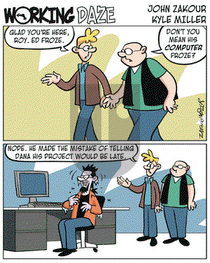 Working Daze - Tuesday September 12, 2006 Comic Strip