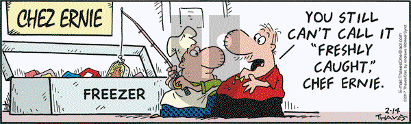 Frank and Ernest on Tuesday February 14, 2017 Comic Strip