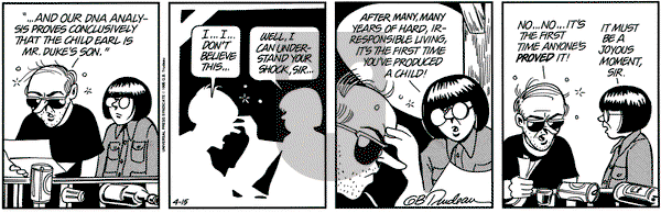 Doonesbury on Saturday April 15, 1995 Comic Strip