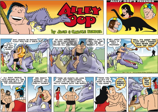 Alley Oop on Sunday May 14, 2017 Comic Strip
