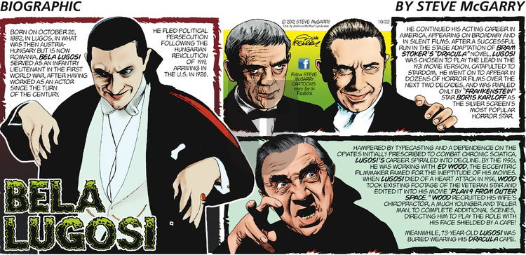 Biographic - Sunday October 22, 2023 Comic Strip