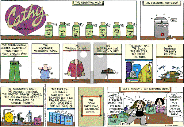 Cathy Classics - Sunday September 15, 2013 Comic Strip