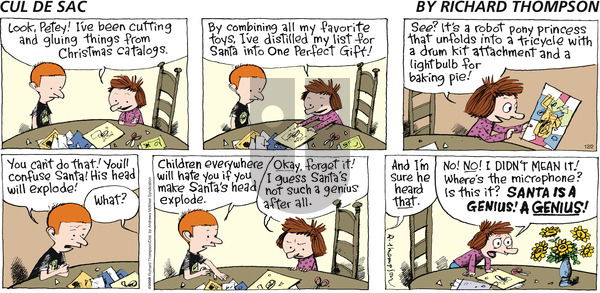 Cul de Sac on Sunday December 2, 2018 Comic Strip