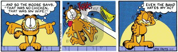 Garfield on Tuesday November 1, 1994 Comic Strip