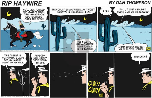 Rip Haywire on Sunday July 12, 2020 Comic Strip