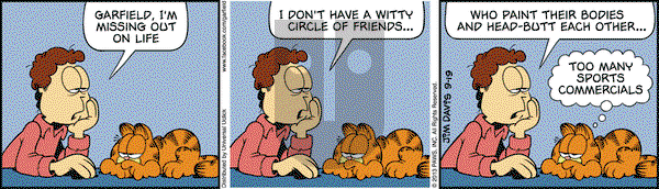 Garfield on Thursday September 19, 2013 Comic Strip